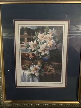 T.C. Chiu Framed Print Irises Artwork Signed Numbered